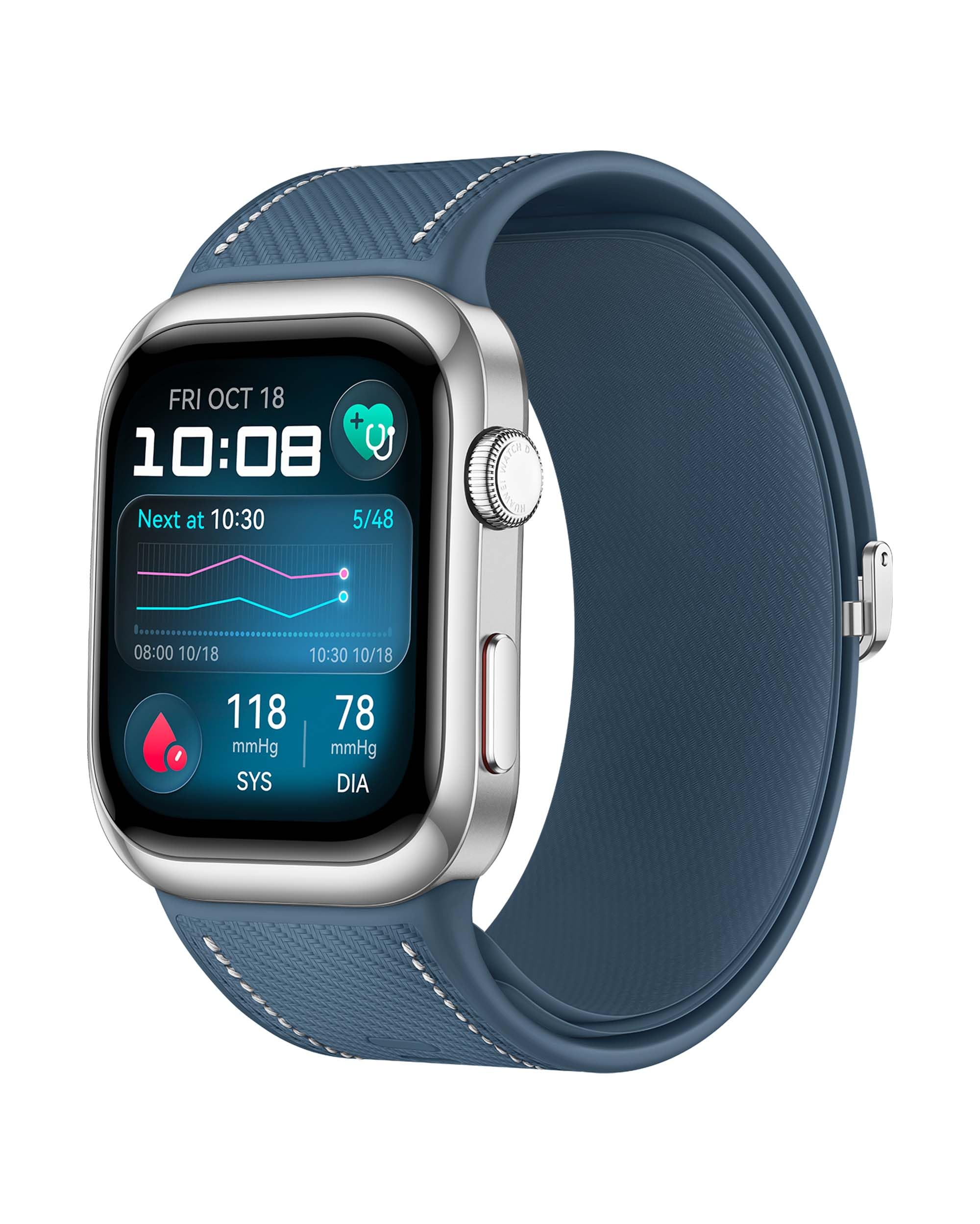 HUAWEI Watch D2, Pantalla AMOLED de 1,82, Monitorización en Tiempo Real de la Presión Arterial, ECG, Monitorización Exhaustiva del Sueño, SpO2, Asistencia Sanitaria Familiar, Llamadas, GPS