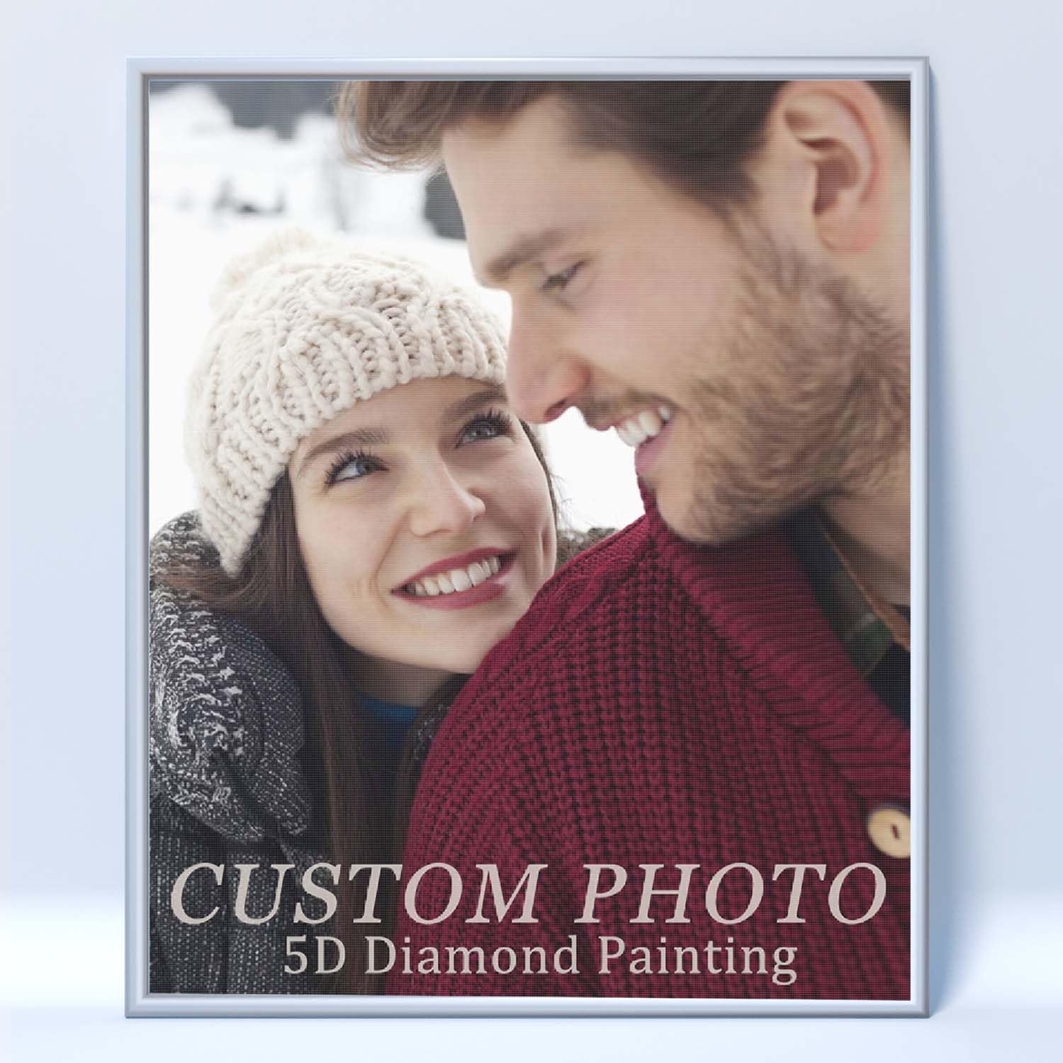 XINYIMAI Custom Diamond Art Painting, 5D DIY Diamond Art Kits for Adults, Personalized Diamond Art from Photo, Customized Diamond Art Gifts Home Wall Décor, Round/Square Drill