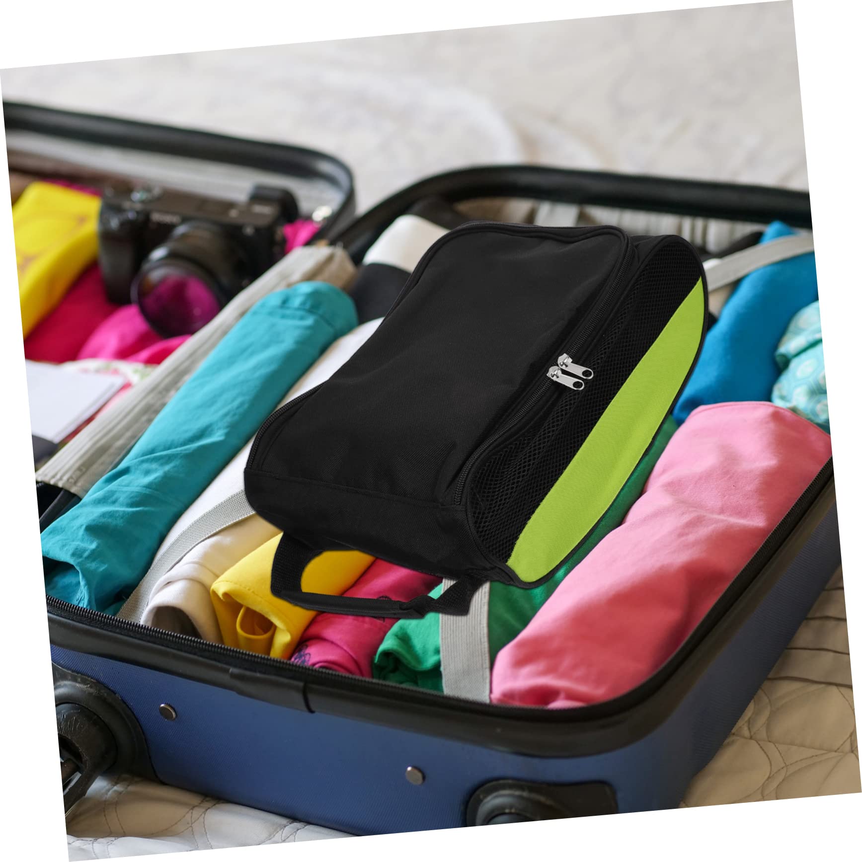 COLLBATH Bolsa De Almacenamiento Bolsas para Zapatos Bolsa De Viaje Llevar Bolso De Mano Estuche para Calzado Deportivo Portador De Zapatos Bolsa De Golf Bolsa De Malla Nylon Viajar Espesar