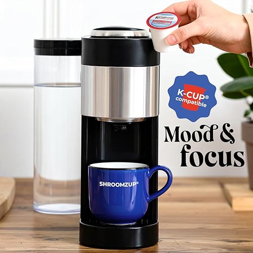 Miniatura 6 de Shroomzup Mushroom Coffee K Cups 24 cápsulas  10 café de hongos con Ashwagandha y Shilajit  Cápsulas K-Cup individuales de tostado oscuro