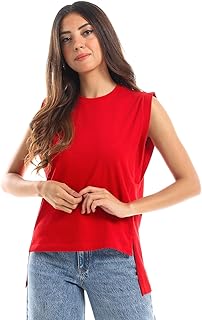 بلوزة علوية بدون أكمام للنساء من عزيز