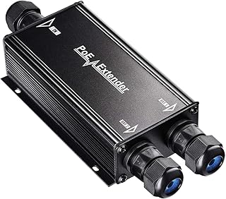 Cudy 2 Channel Gigabit Outdoor PoE Extender，2 Output PoE Ports, IP67 Waterproof, 10/100/1000Mbps, PoE Repeater/PoE Amplifier/PoE Booster, Wall-Mount, Comply with 802.3bt / 802.3at / 802.3af