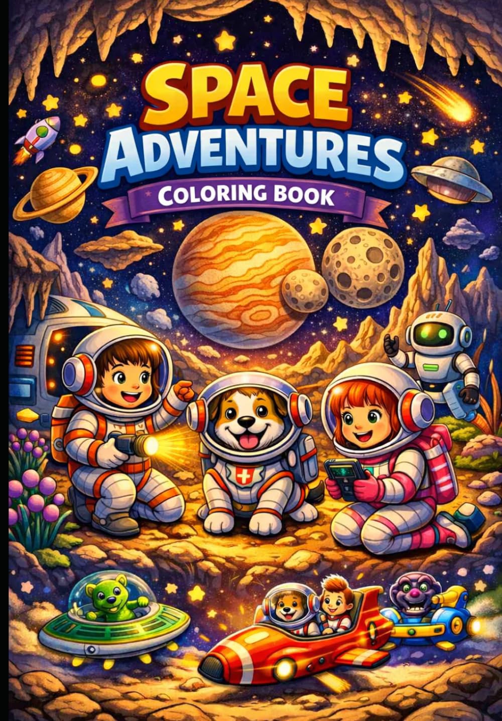 Space Adventure: Coloring Book
