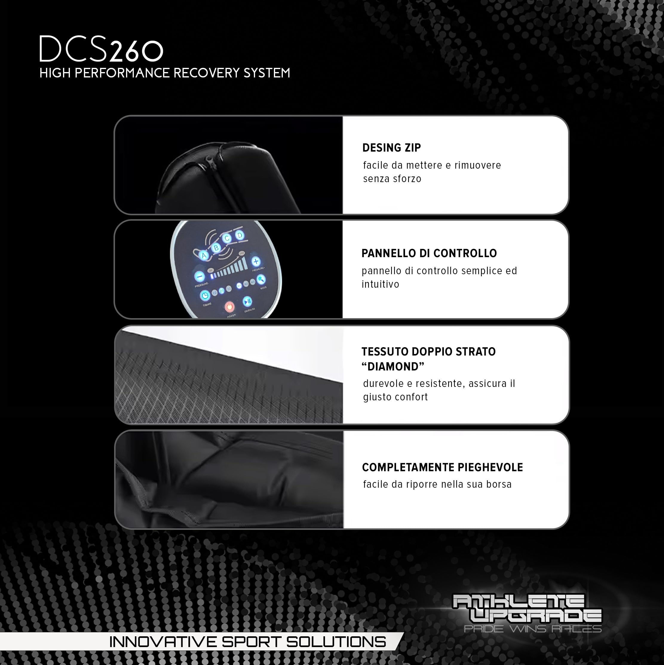 DCS260 - Presoterapia profesional para piernas – Masajeador de compresión dinámica – Botas de compresión (grande, altura mayor de 180 cm)