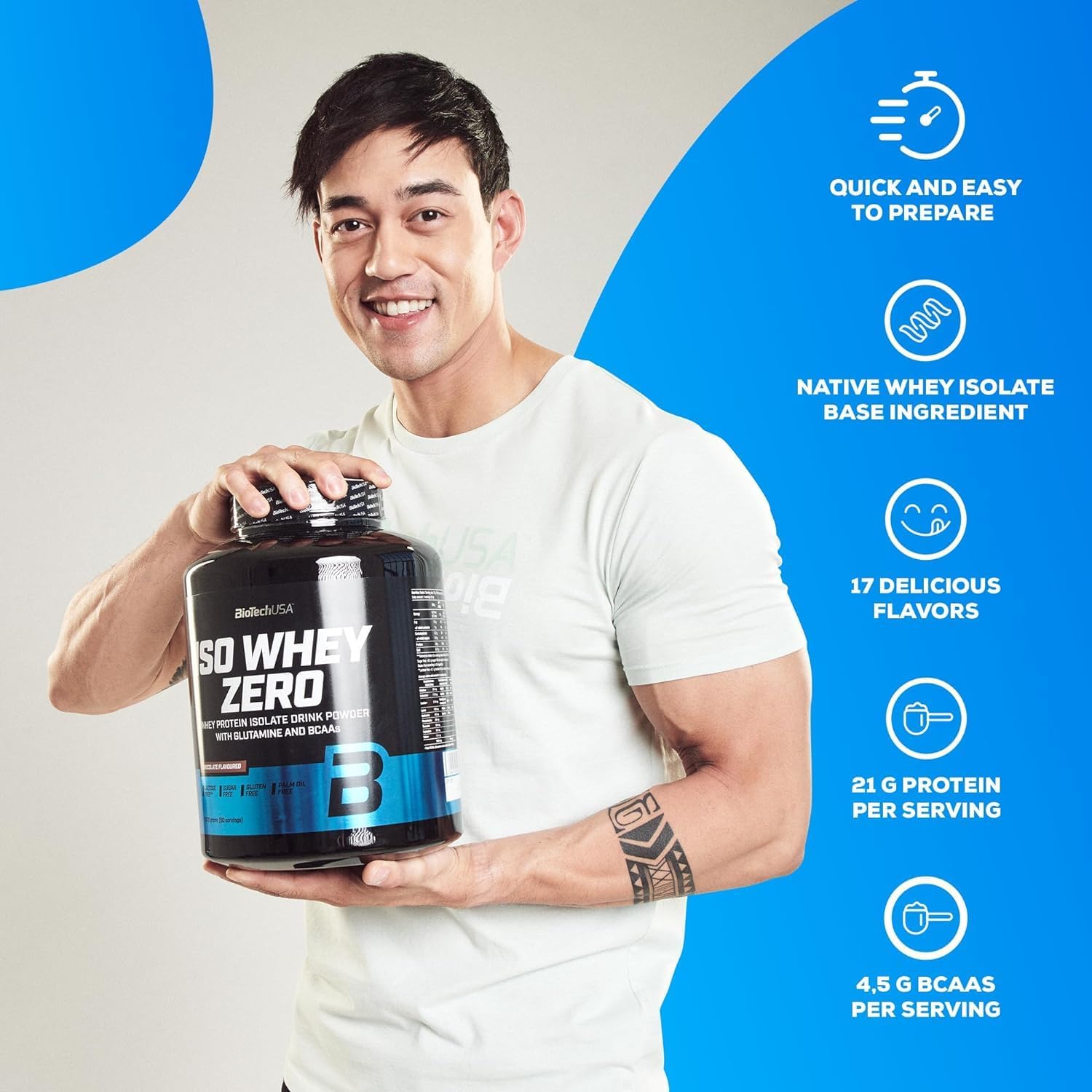 BioTech USA Iso Whey Zero - Cookies & Cream - 2.27kg by BiotechUSA