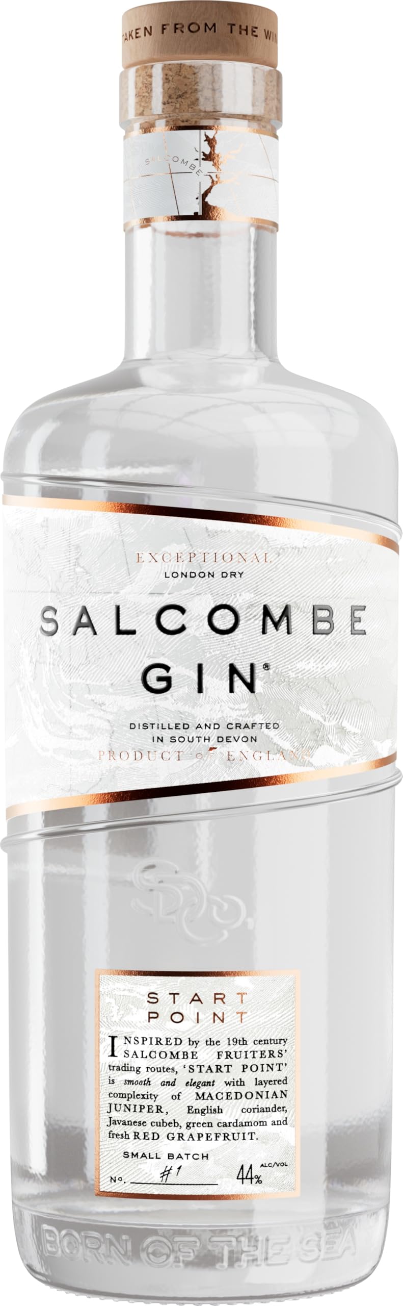 Salcombe Gin ‘Start Point’ London Dry Gin 70cl | 44% ABV | Award Winning Coastal Citrus Led Gin | Vegan | Perfect for Gifting | Distilled in Salcombe