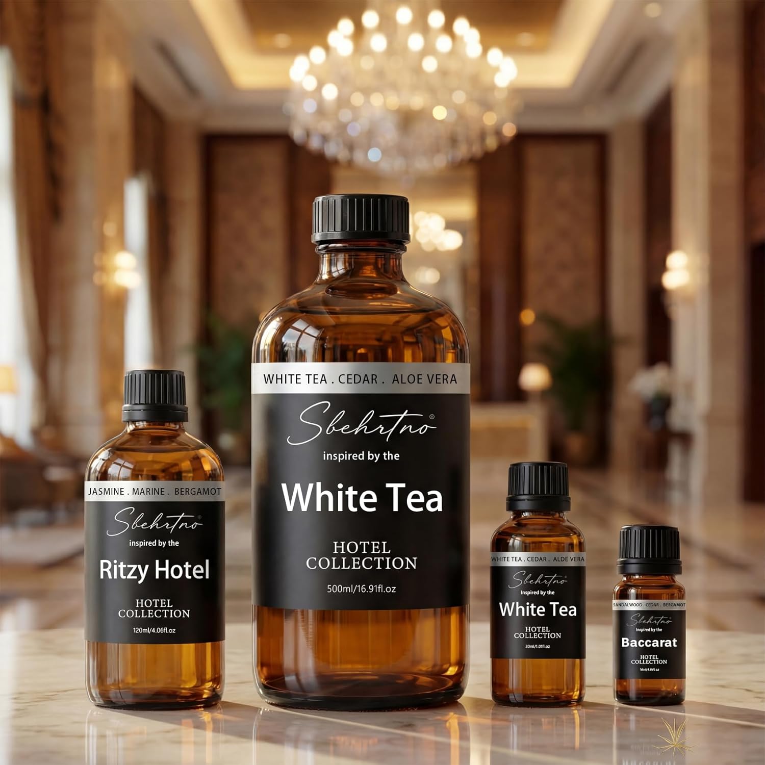 Hotel Collection Diffuser Oil – Inspired by The White Tea Hotel Scent Long-Lasting Home Fragrance for Diffusers & Machines (16.9 Fl Oz (Pack of 1))