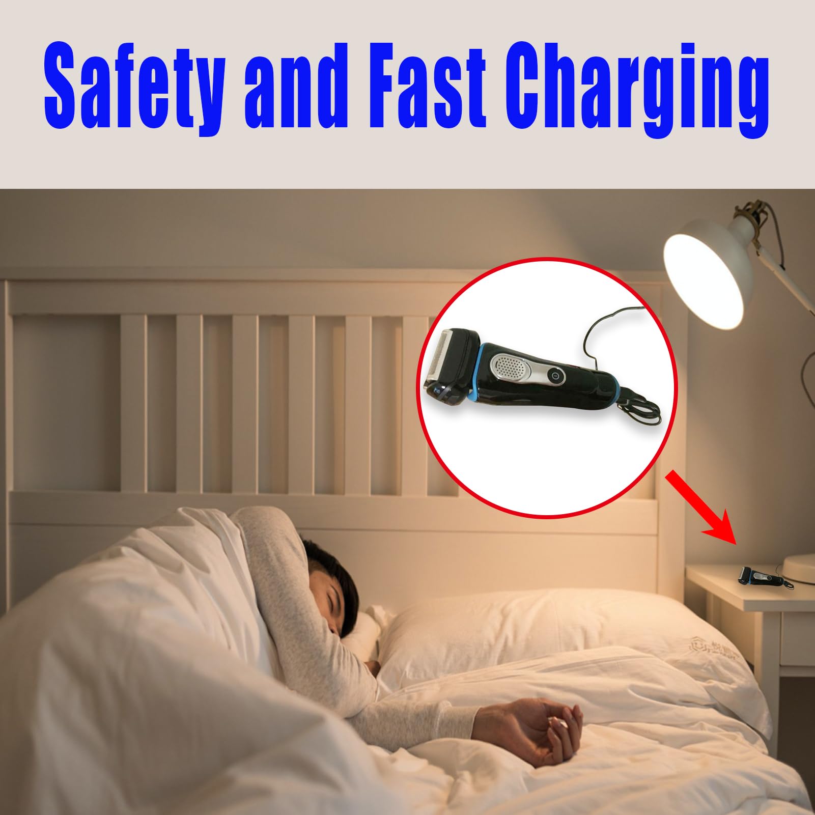 Braun Shaver Charger Replacement - 12V Power Adapter For Series 1-9 Razors - Includes Cleaning Brush