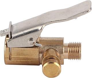 Akozon Válvula de pneu, inflador de pneu mandril pneu de inflação rápida braçadeira conector acessório adequado para carro motocicleta com válvula americana