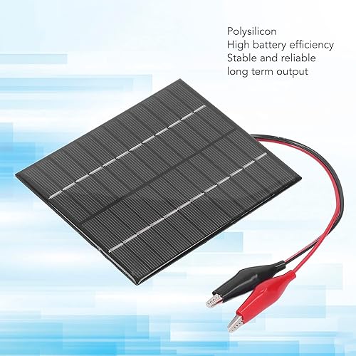 Miniatura 3 de Panel solar de 2 W y 12 V, cargador de panel solar de polisilicio, sólido, resistente al viento y a la nieve para luces solares de césped, luces de