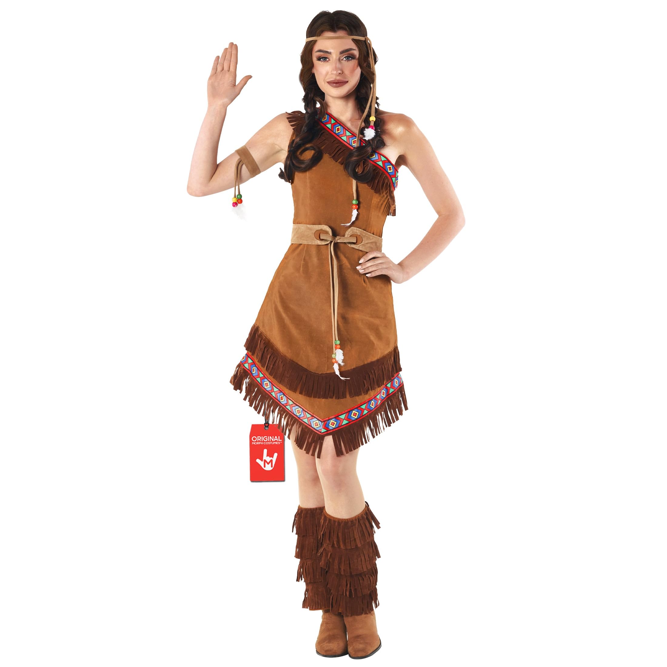 Fun Shack Womens Indigenous American Costume Adults Book Character Outfit World Book Day Costumes Adults Women