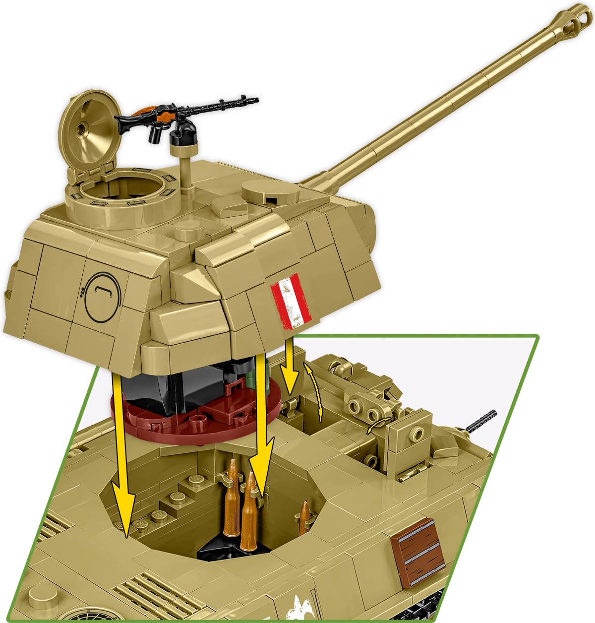 COBI Panzer V Panther AUSF.G Pudel, Olivgrün