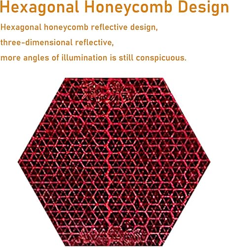 Miniatura 3 de Reflector 150X50mm autoadhesivo rectángulo de seguridad impermeable para entrada de buzón remolque