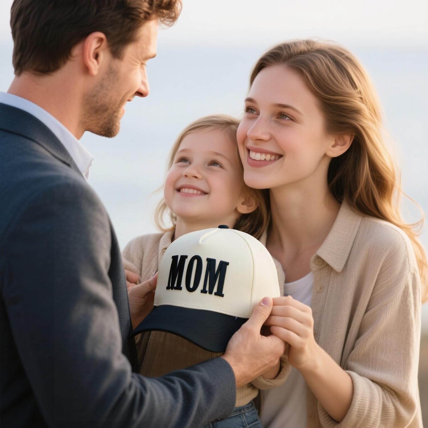 Womens Mom Trucker Hat, Vintage Embroidered Mama Baseball Cap, Trendy New Mom Gifts Mothers Day Outfits for Mommin - Image 4