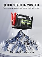 Vista 6 de YESPER 12V/24V Car Jump Starter, 6000A Peak 5.1 lbs Portable Jump Starter Battery Pack Quick Charge with AC Adapter 36400mAh Battery Booster Pack