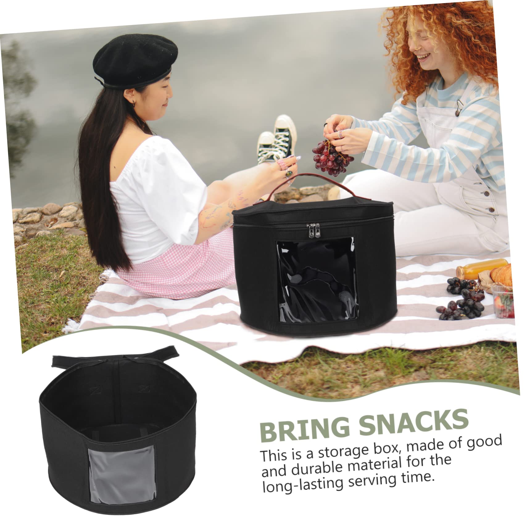 Garneck Felt Hat Storage Box for Men and Women Organizer for Closet and Travel Design for Caps and Accessories Storage Container