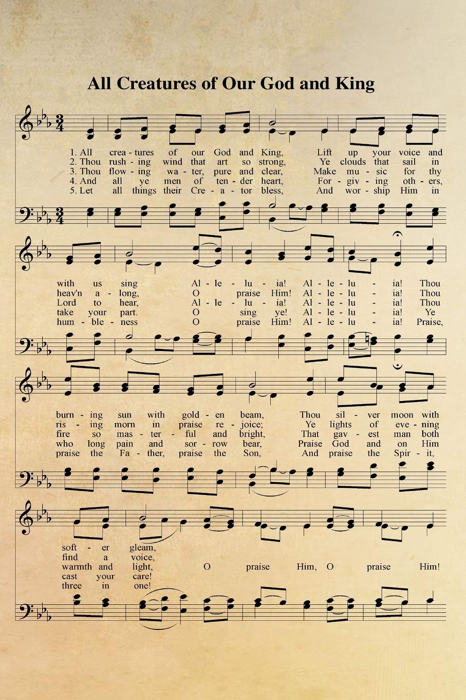 Carnet de chants chrétiens de 120 pages lignées au format 6x9