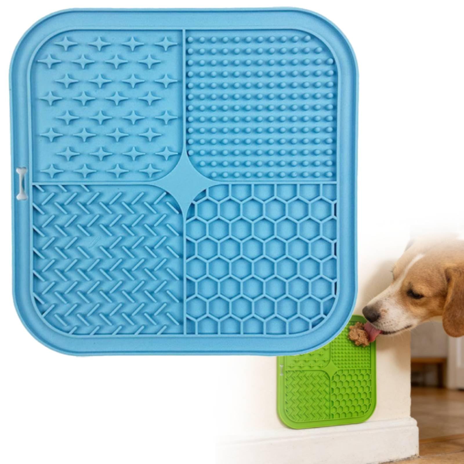 Lick Mats for Small Dogs with Suction Cups, Dog Lic-k Mat for Anxiety Relief, Slow Dog Feeder and Cat Licking Mat for Boredom Reducer, Enrichment Pet Grooming Bath Treat Pad