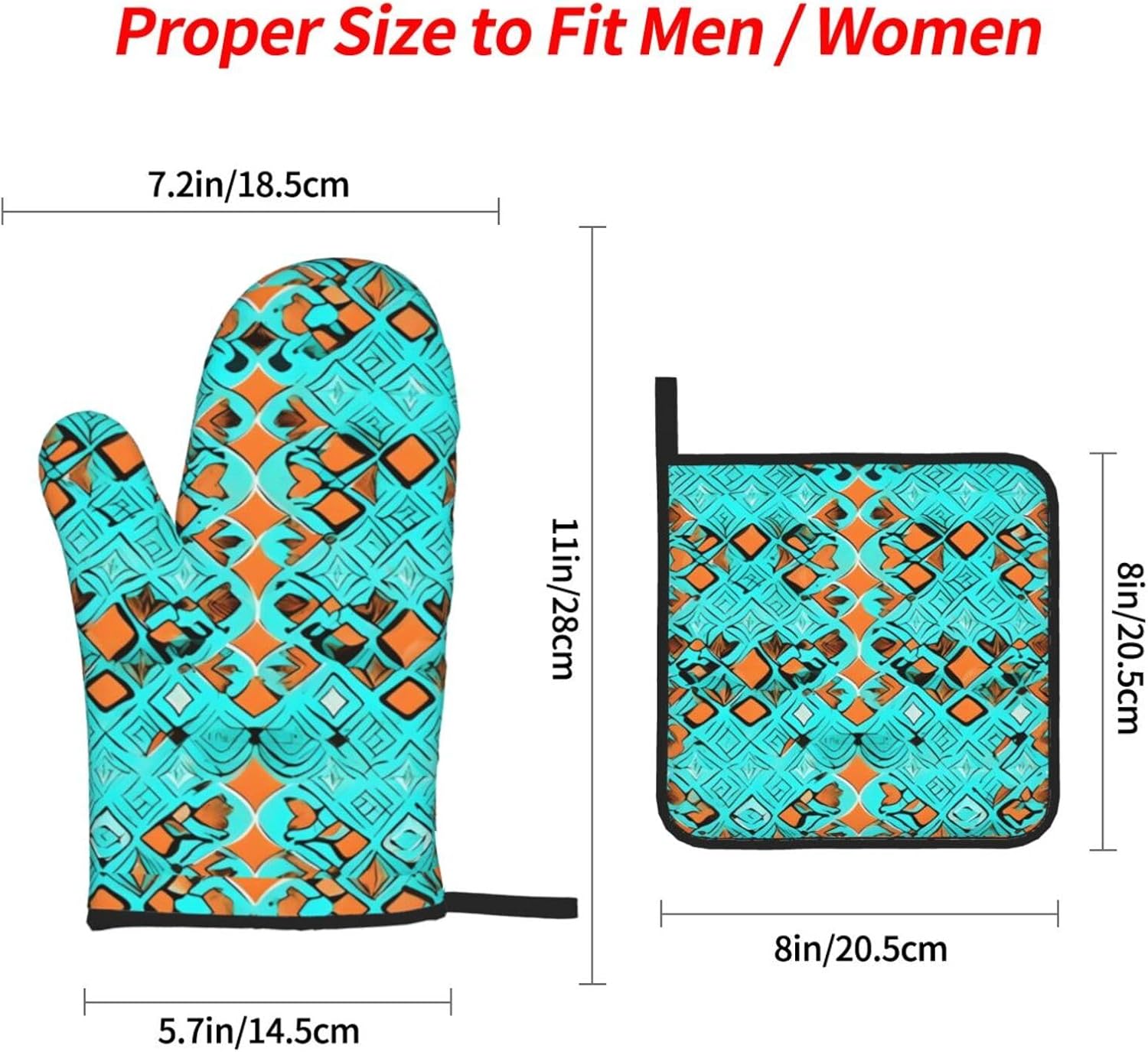 Turquoise Wonders Kitchen baking four piece set, fit for cooking and baking, oven, microwave, and outdoor barbecue