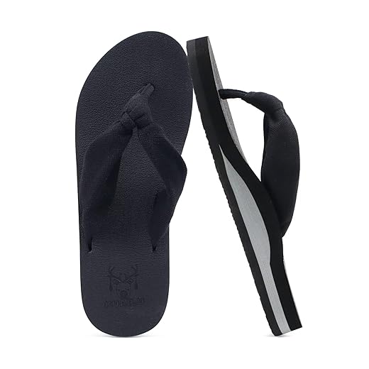 KuaiLu Womens Dressy Sandals Arch Support Yoga Mat Walking Cross Slides Ladies Slip on Orthotic Travel Outfits Slippers Cushion Comfortable