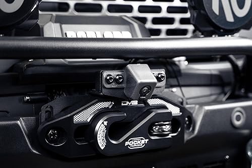 Miniatura 7 de DV8 Offroad Soporte de reubicación de cámara frontal para Ford Bronco 2021-2025 | Corrige la vista 360 con parachoques de cabrestante | Incluye