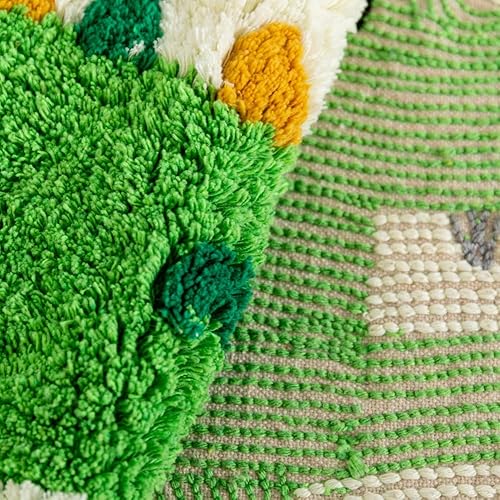 Miniatura 5 de Alfombra de baño con forma de cocodrilo verde, bonita alfombra de ducha con estampado de animales sintéticos para baño, bañera, ducha, alfombra