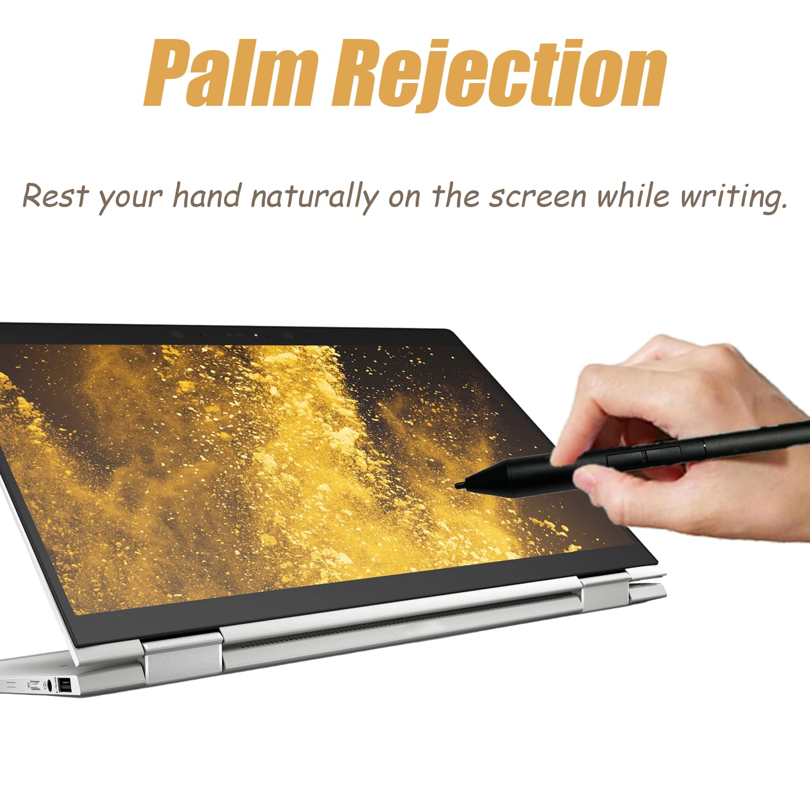 Bolígrafo recargable activo G3 compatible con HP Recargable Active Pen G3, Stylus para HP EliteBook x360 1030 G3/G4 EliteBook x360 1040 G5/G6, ZBook Studio x360 G5 (negro)