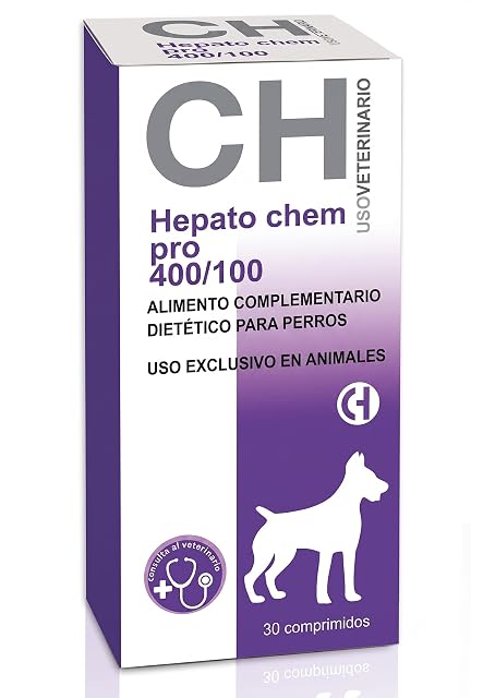 Hepato Chem Pro 400/100 para Perros con insuficiencia hepática 30 Comprimidos