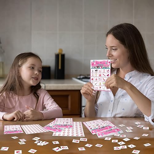 Miniatura 11 de Liliful Juego de bingo para fiesta de spa, 35 piezas, para 24 jugadores, para fiesta de maquillaje, juegos temáticos de belleza para mujeres