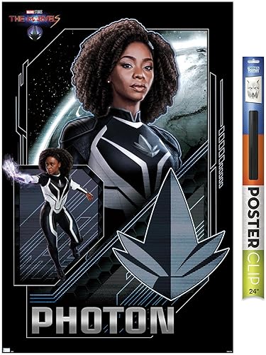 Miniatura 1 de Trends International Marvel The Marvels - Póster de pared con fotones, 22.37 x 34.00 pulgadas, paquete de póster y clip prémium