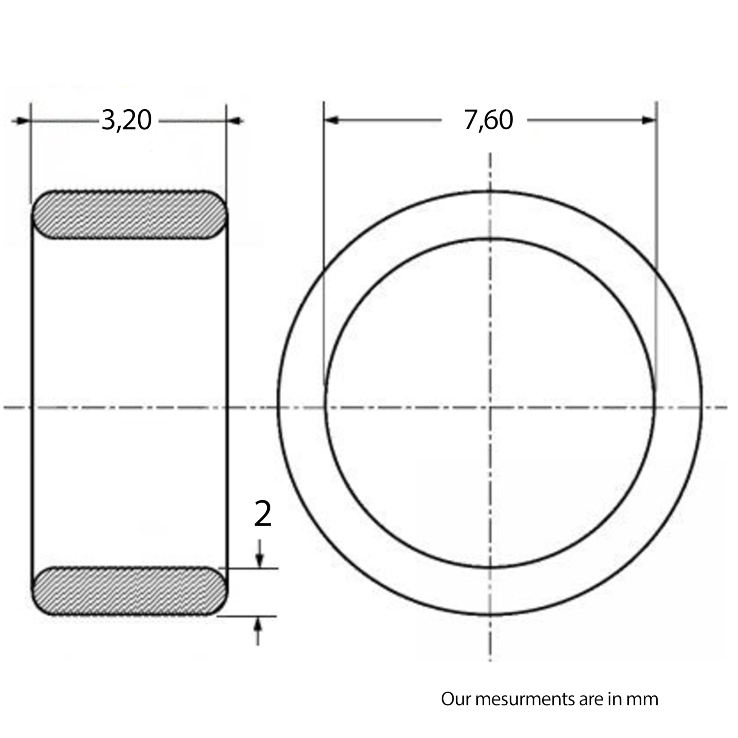 Restagraf - Bague Acier/EPDM De Climatisation - 10,6 X 14,6 X 8,7 Mm - Étanchéité Haute Pression Pour Raccords R134a Et R1234yf - Pour Véhicules Légers Ou Utilitaires - Réf.2217 - Sachet De 5