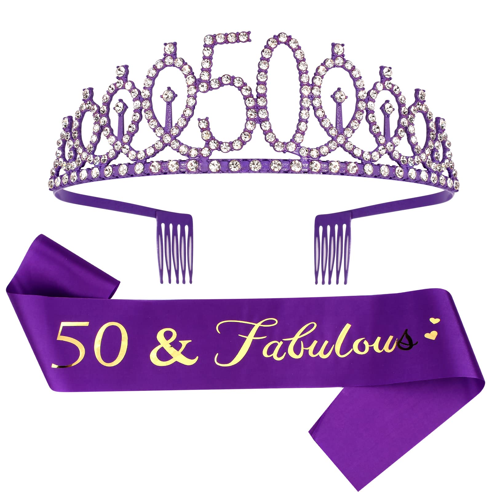 40th Birthday Crown & Sash Set - Women's Tiara -28 40th Birthday Crown & Sash Set - Women's Tiara -28