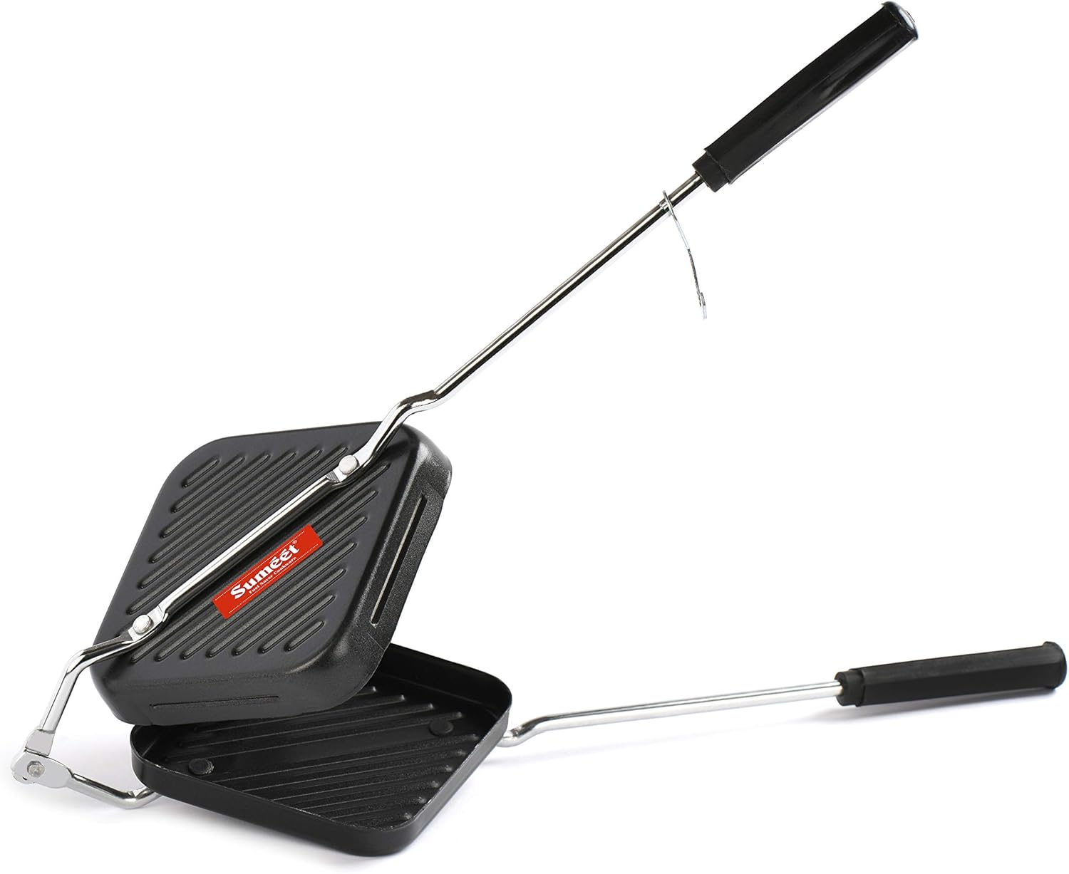 Sumeet Nonstick Grill Gas Sandwich Toaster, 14cm, Black