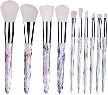 Makeup Brush 10Pcs Professional Makeup Brushes Set Cosmetic Blush Powder Foundation Brush Eyeshadow Lip Eyebrow KitB
