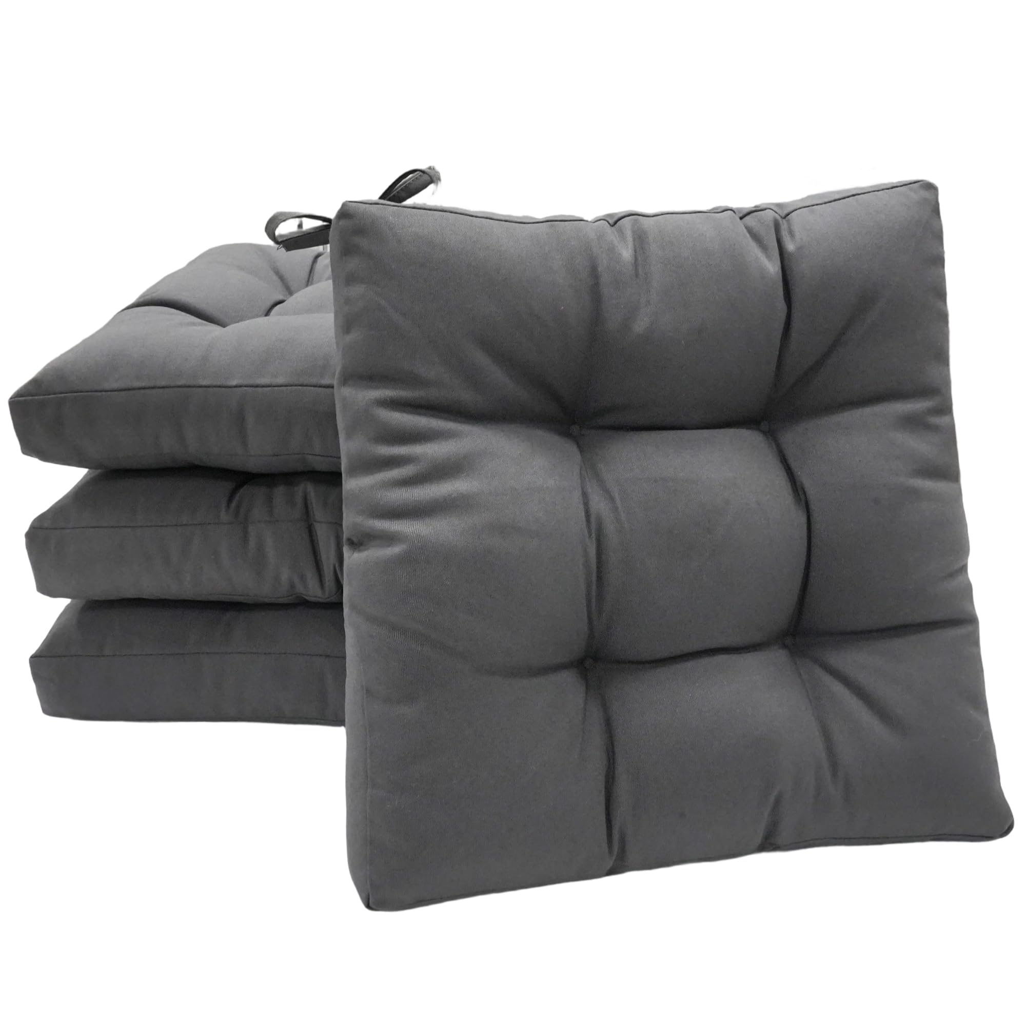 Viste tu hogar Pack 2 Cojines para Silla, 40x40x5 CM, Efecto Tridimensional, Relleno de 100% Poliéster, Ideal para Comedor, Terraza, Salón y Restaurante, Color Raya Beige, Fabricado en España — view 9