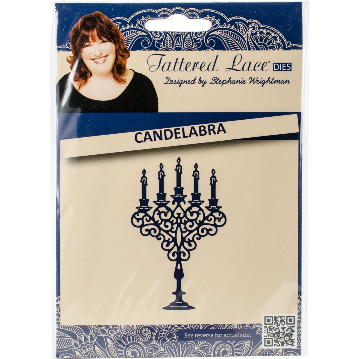 Create And Craft Multicolour Tattered Lace Metal Die Candelabra