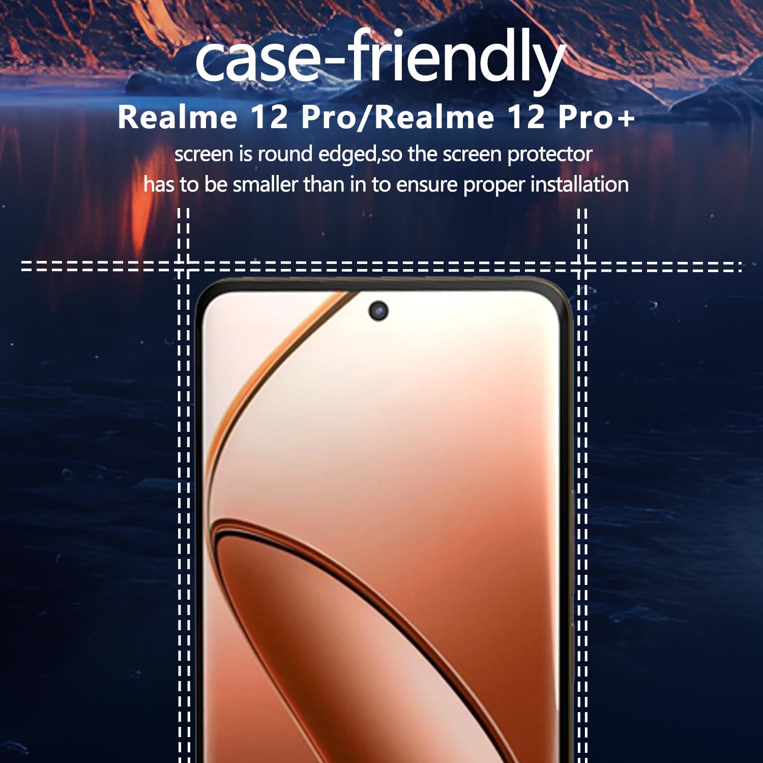 Vetro Protettivo 9H Techsu per Realme 12/12x - Protezione Elegante e