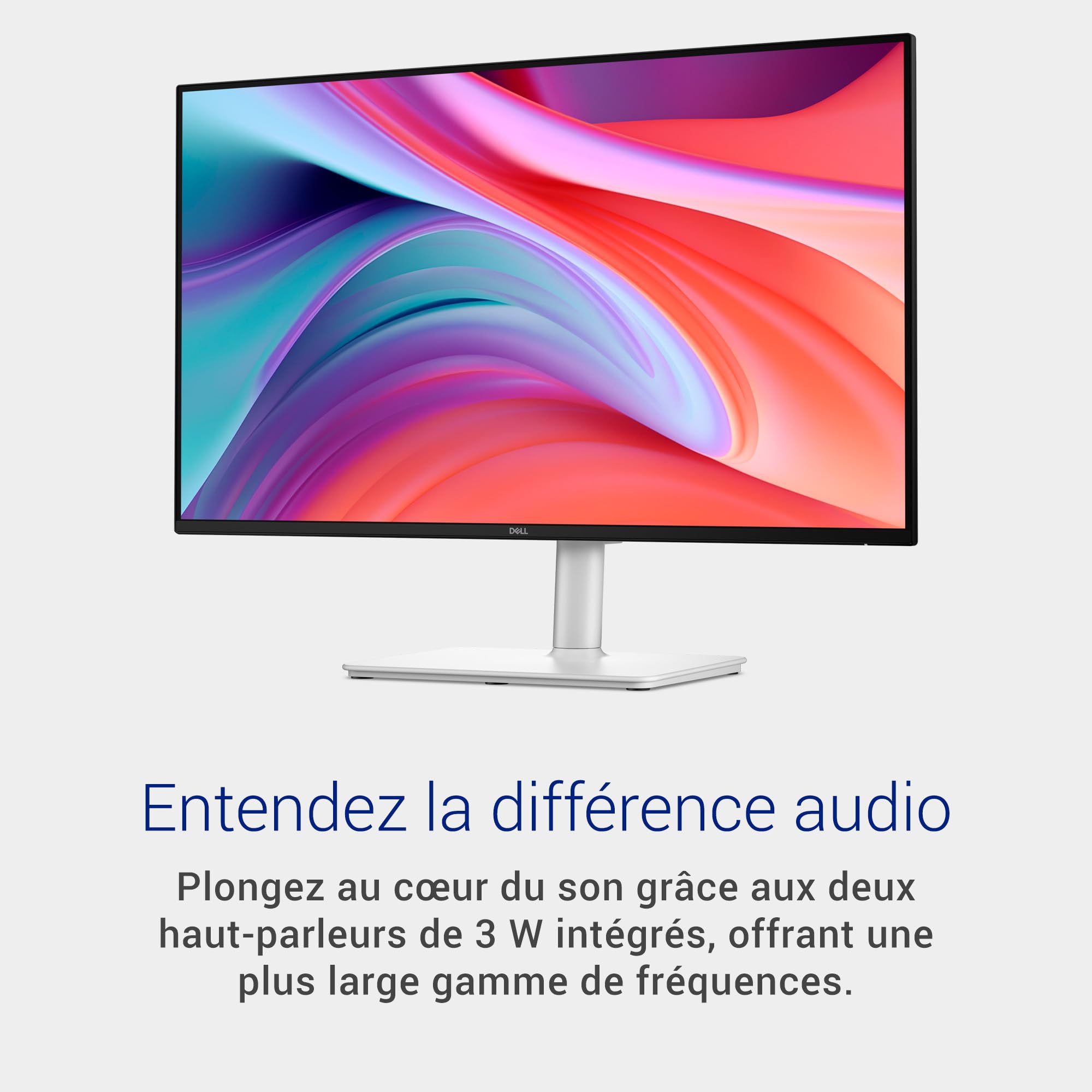 Dell 27 Plus Moniteur S2725HSM, FHD, Dalle IPS, 144Hz, Eye Comfort, Blanc