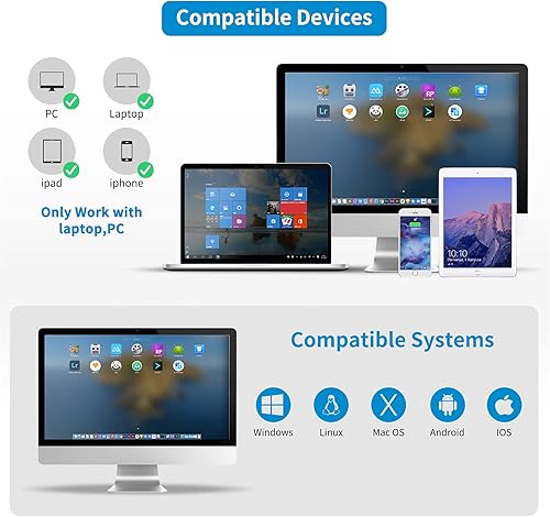 Miniatura 3 de NETUM Escáner inalámbrico de código de barras QR 2D Bluetooth con soporte, lector automático de imágenes de código de barras 3 en 1, pistola escáner