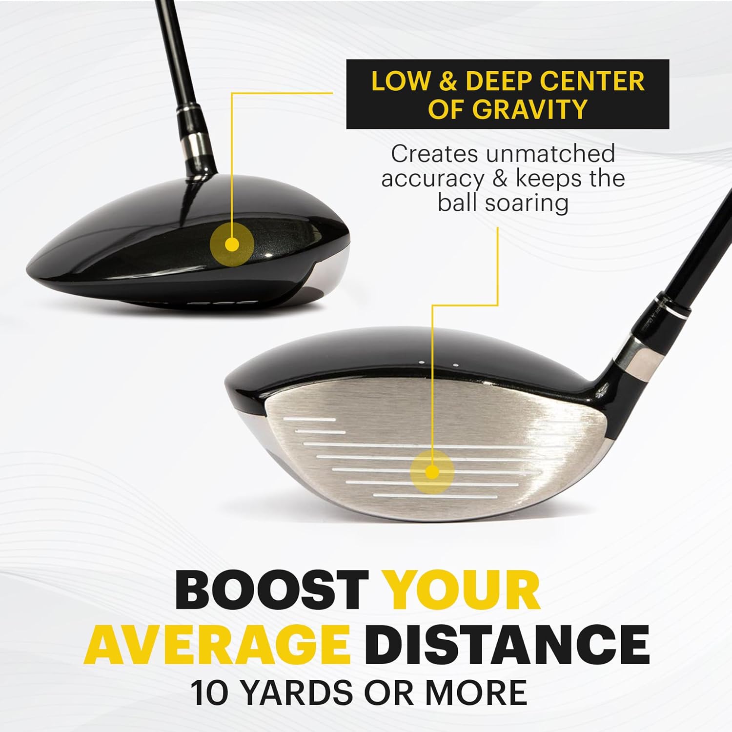 (T) Less Golf Driver Ladies Flex, Innovative Driver Golf Clubs for High Launching Long Drives, Golf Club w/Premium Graphite Shaft, Right-Handed Golf Drivers w/13 Degrees Loft