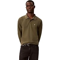 Calvin Klein Men LS Casual Pique Easy Polo LV04RH263G Polos, Beige (Olive Night)