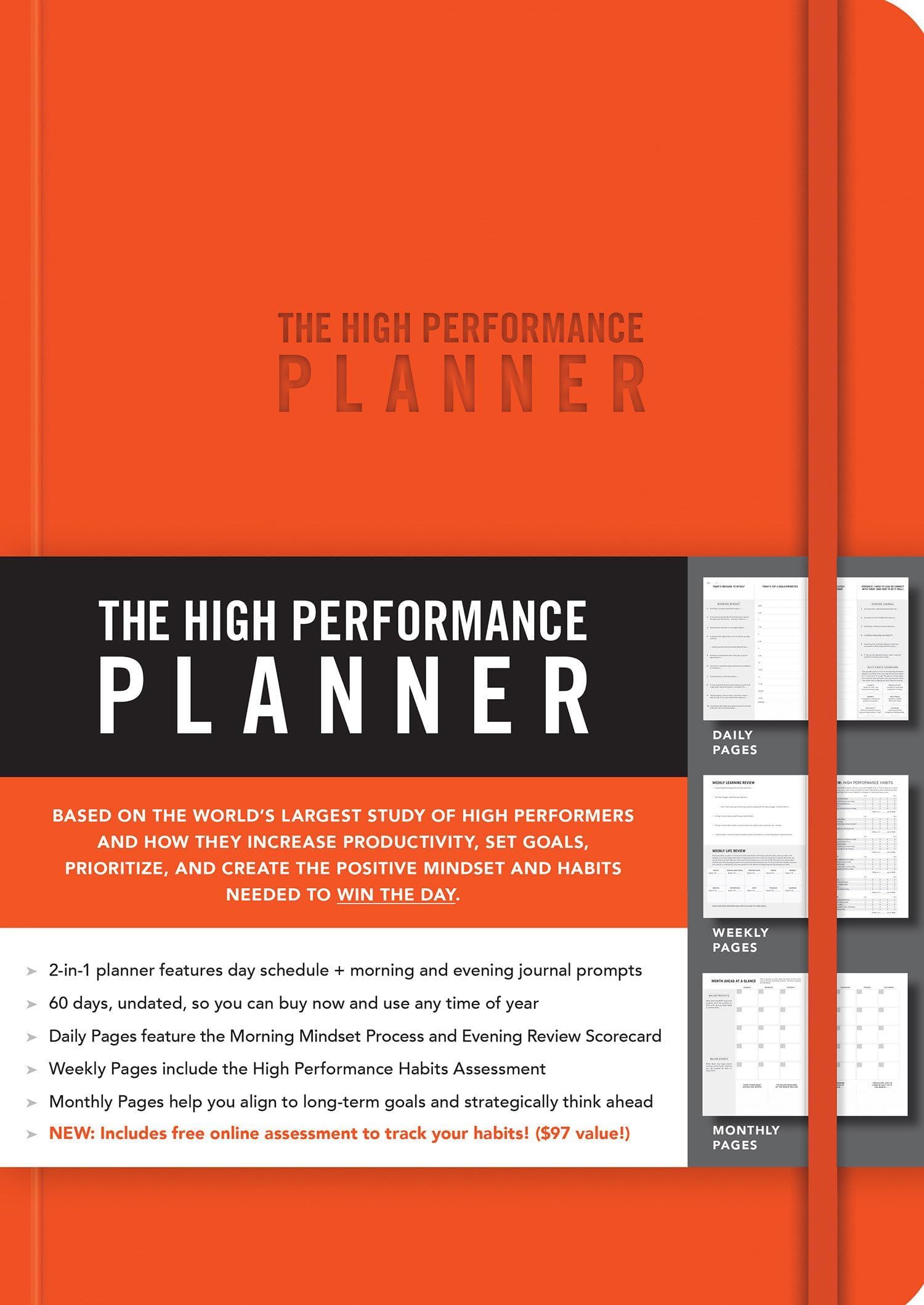 The High Performance Planner: Orange Diary – Day to Day Calendar, 2 Nov. 2018