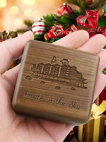 Miniatura 25 de Caja de música Sinzyo con mecanismo de madera tallada clásica caja musical regalo para Navidad, cumpleaños, día de San Valentín, el mejor regalo