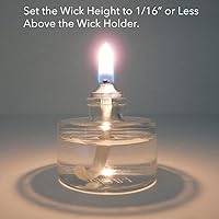 Vista 7 de Firefly Velas recargables de vidrio transparente sin perfume, paquete de 5 velas de té de larga duración a granel con mecha de algodón y soporte