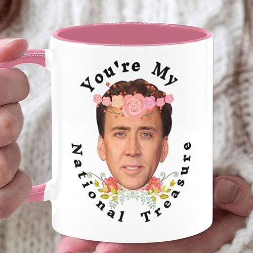 Miniatura 3 de YZLFHO You're My National Treasure - Taza de café con diseño de tesoro, regalo encantador para el día del padre, cumpleaños del día de la madre,