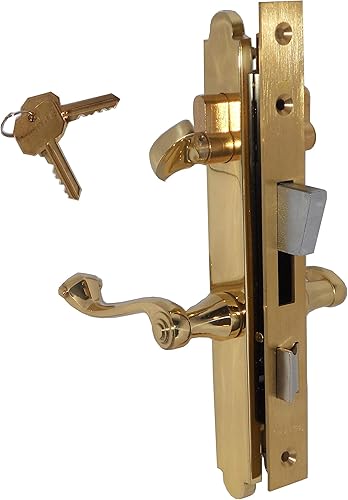 Marks 2750B3-R - Juego de cerraduras de embutir de línea fina de un solo cilindro para puertas de patio con respaldo de 1 pulgada disponible en Yaxa Venezuela