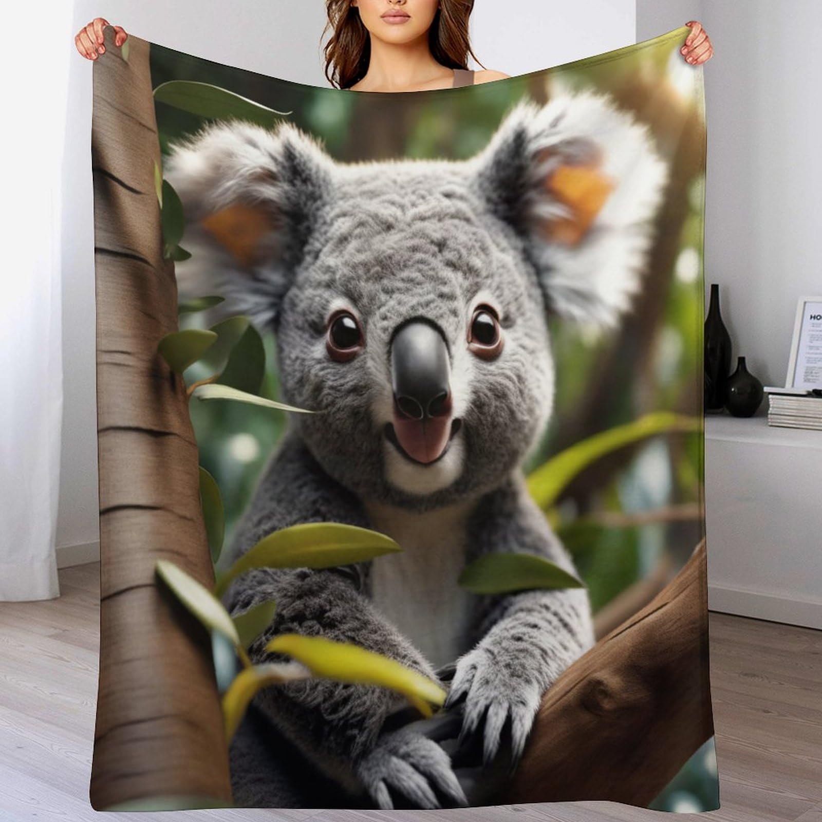 Couverture polaire koala pour des soirées cocooning chaleureuses sur le canapé