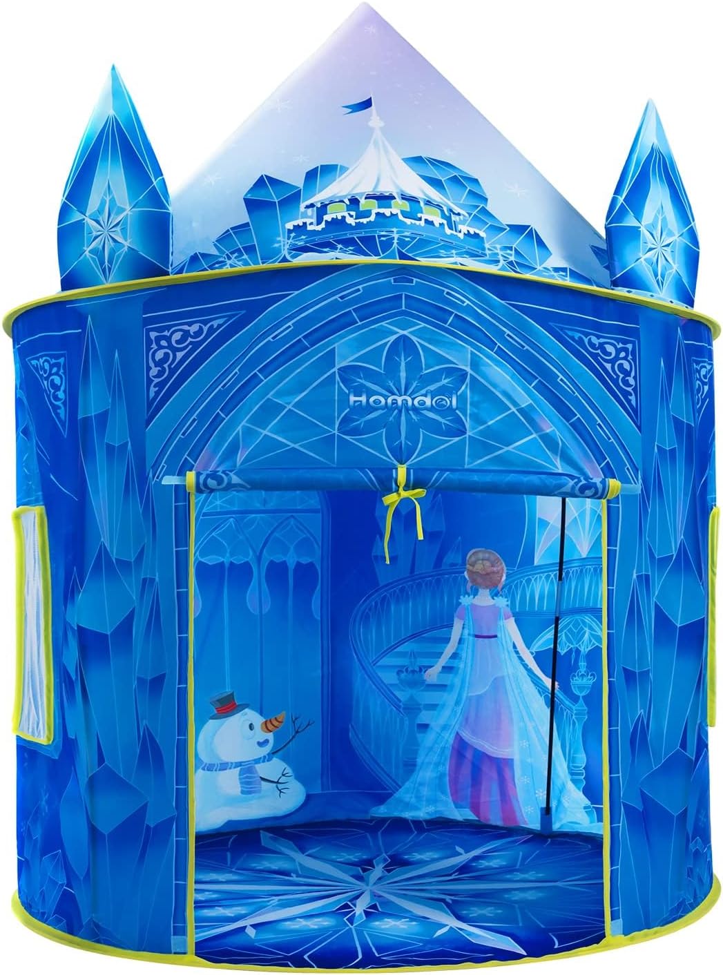 Princess Play Tent, Frozen Toy for Girls, Ice Castle Kids Tent Indoor and Outdoor, Large Imaginative Playhouse 51" X 40" with Carrying Bag for 2 3 4 5 6 7 8 9 Years Old Girls Gift