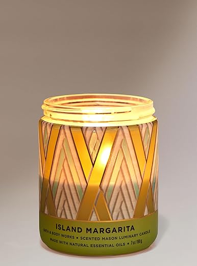 Bath & Body Works Island Margarita Mason Single Wick Candle 198 g