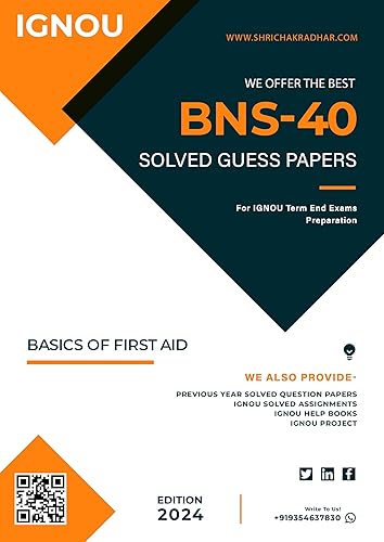 IGNOU BNS 40 Solved Guess Papers (Most Important Question Answers) Score Guaranteed 70% marks in IGNOU's December 2024 Exam Preparation.